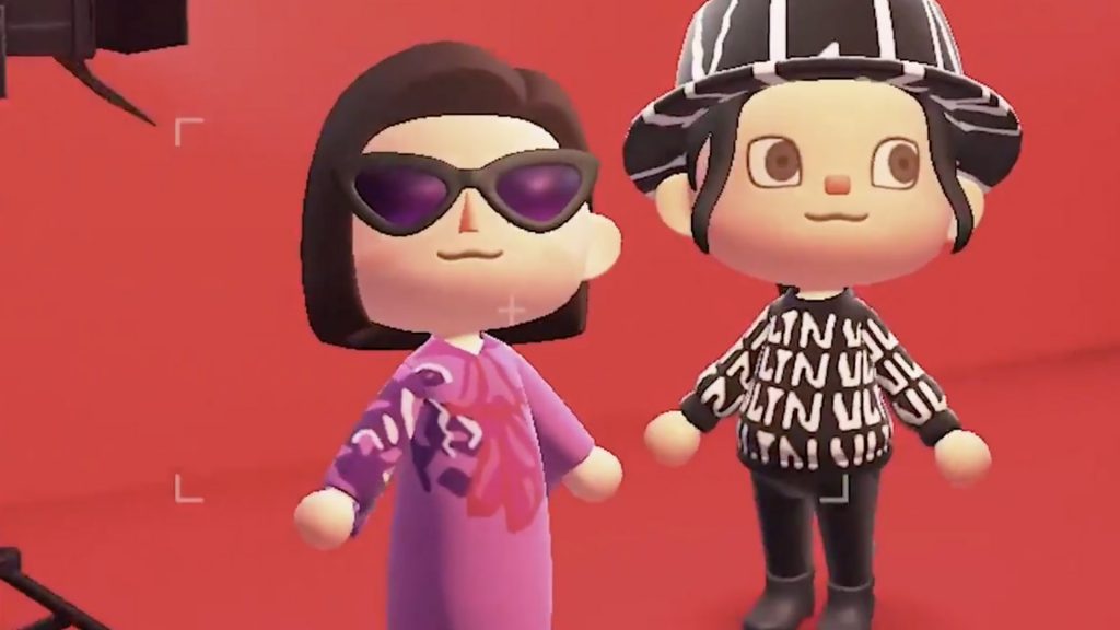 Valentino's own Animal Crossing designs.